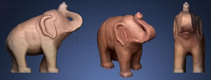 3D модель Статуя слона (STL)
